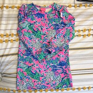 Lilly Pulitzer Pink and Blue Floral Dress